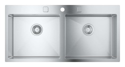 GROHE - Dřez K800, 102x51 cm, kartáčovaná nerez (31585SD1)