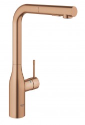 GROHE - Essence Dřezová baterie s výsuvnou sprškou, kartáčovaný Warm Sunset (30270DL0)