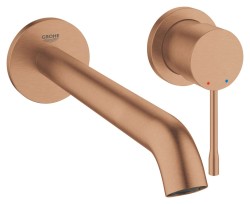 GROHE - Essence Umyvadlová baterie L pod omítku, 2-otvorová instalace, kartáčovaný Warm Sunset (19967DL1)