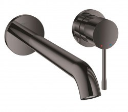 GROHE - Essence Umyvadlová baterie L pod omítku, 2-otvorová instalace, tmavý grafit (19967A01)