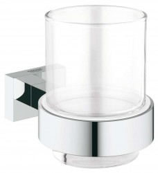 GROHE - Essentials Cube Sklenička s držákem, chrom (40755001)