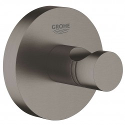 GROHE - Essentials Háček na koupací plášť, kartáčovaný tmavý grafit (40364AL1)