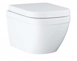 GROHE - Euro Ceramic Závěsné WC se sedátkem softclose, rimless, Triple Vortex, alpská bílá (39554000)