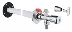 GROHE - Eurotec Venkovní nástěnný set, matný chrom (41208000)