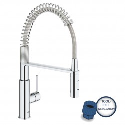 GROHE - Get Dřezová baterie s flexibilním ramenem a sprškou, chrom (30361000)