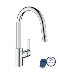 GROHE - Get Dřezová baterie s výsuvnou sprškou, chrom (31484001)