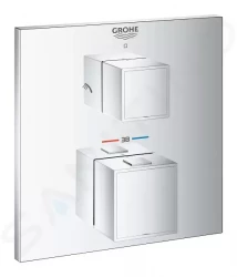 GROHE - Grohtherm Cube Termostatická baterie pod omítku pro 2 spotřebiče, chrom (24154000)