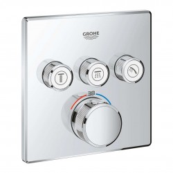 GROHE - Grohtherm SmartControl Termostatická baterie pod omítku, 3 ventily, chrom (29126000)