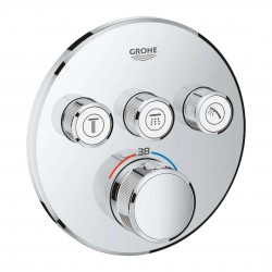 GROHE - Grohtherm SmartControl Termostatická sprchová podomítková baterie, 3 ventily, chrom (29121000)