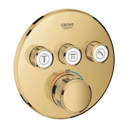 GROHE - Grohtherm SmartControl Termostatická sprchová podomítková baterie, 3 ventily, Cool Sunrise (29121GL0)