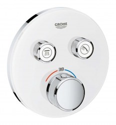 GROHE - Grohtherm SmartControl Termostatická vanová baterie pod omítku se 2 ventily, měsíční bílá (29151LS0)