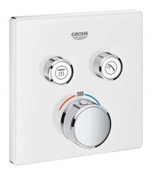 GROHE - Grohtherm SmartControl Termostatická vanová baterie pod omítku se 2 ventily, měsíční bílá (29156LS0)