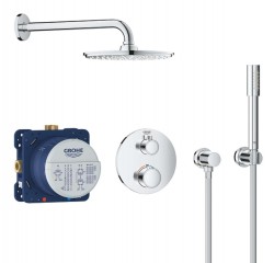 GROHE - Grohtherm Sprchový set Rainshower Cosmopolitan 210 s termostatem pod omítku, chrom (34732000)