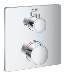 GROHE - Grohtherm Termostatická vanová baterie pro 2 spotřebiče, chrom (24080000)