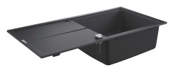 GROHE - Kompozitní dřez K400 s automatickým odtokem, 100x50 cm, granitová černá (31641AP0)