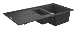 GROHE - Kompozitní dřez K400 s automatickým odtokem, 100x50 cm, granitová černá (31642AP0)