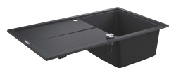 GROHE - Kompozitní dřez K400 s automatickým odtokem, 86x50 cm, granitová černá (31640AP0)