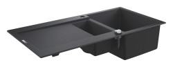 GROHE - Kompozitní dřez K500 s automatickým odtokem, 100x50 cm, granitová černá (31646AP0)