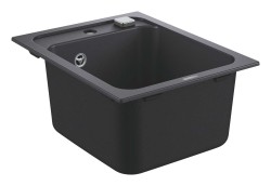GROHE - Kompozitní dřez K700 s automatickým odtokem, 40x50 cm, granitová černá (31650AP0)
