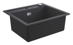 GROHE - Kompozitní dřez K700 s automatickým odtokem, 56x51 cm, granitová černá (31651AP0)