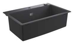 GROHE - Kompozitní dřez K700 s automatickým odtokem, 78x51 cm, granitová černá (31652AP0)