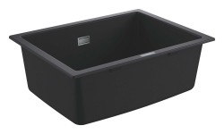 GROHE - Kompozitní dřez K700 s odtokem, 61x46 cm, granitová černá (31655AP0)
