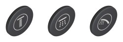 GROHE - Krytky symbolů pro baterie SmartControl, 3 ks (14079XH0)