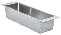 GROHE - Odkapávací miska pro dřezy, kartáčovaná nerezová ocel (40853SD0)