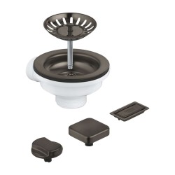 GROHE - Odtoková souprava pro dřez, kartáčovaný Hard Graphite (40996AL0)