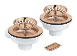 GROHE - Odtoková souprava pro dřez, kartáčovaný Warm Sunset (40997DL0)