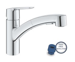GROHE - QuickFix Start Dřezová baterie s výsuvnou sprškou, chrom (30531001)