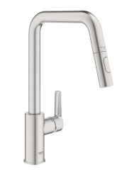 GROHE - QuickFix Start Dřezová baterie s výsuvnou sprškou, supersteel (30631DC0)