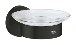 GROHE - QuickFix Start Mýdlenka s držákem, sklo/matná černá (411932430)