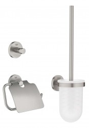 GROHE - QuickFix Start Set doplňků pro toaletu 3 v 1, supersteel (41204DC0)