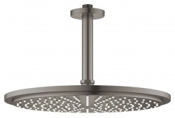 GROHE - Rainshower Cosmopolitan Hlavová sprcha 310, sprchové rameno 14 cm, 1 proud, kartáčovaný tmavý grafit (26067AL0)