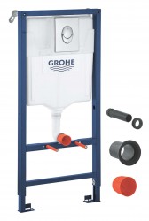 GROHE - Rapid SL Předstěnová instalace pro závěsné WC, ovládací tlačítko Skate Air, chrom (39442000)