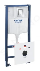 GROHE - Rapid SL Předstěnová instalace s nádržkou pro závěsné WC, souprava Fresh a tlačítko Skate Cosmopolitan S, chrom (39500000)