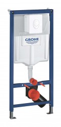 GROHE - Rapid SL Předstěnová instalace s nádržkou pro závěsné WC, tlačítko Skate Air, alpská bílá (38839000)