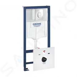 GROHE - Rapid SL Předstěnový instalační prvek pro závěsné WC, nádržka GD2, ovládací tlačítko Skate Air, chrom (38750001)