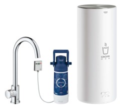 GROHE - Red Dřezový ventil Mono s ohřevem vody a filtrací, zásobník L, chrom (30080001)