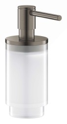 GROHE - Selection Dávkovač tekutého mýdla, sklo/kartáčovaný Hard Graphite (41028AL0)
