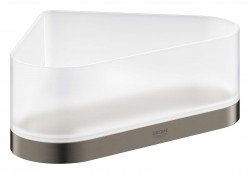 GROHE - Selection Miska do sprchy s držákem, rohová, kartáčovaný Hard Graphite (41038AL0)