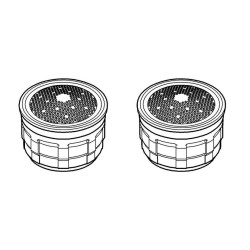 GROHE - Set perlátorů, chrom (40527000)