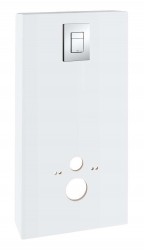 GROHE - Solido Sanitární modul pro WC s tlačítkem Skate Cosmopolitan, bílá/chrom (39377LS0)