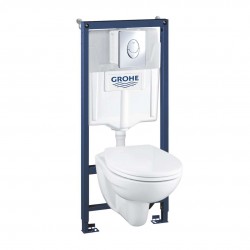 GROHE - Solido Set předstěnové instalace, klozetu a sedátka, softclose, tlačítko Skate Air, chrom (39192000)