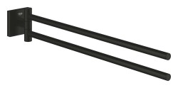 GROHE - Start Cube Dvojitý držák ručníků, délka 44 cm, matná černá (409762430)