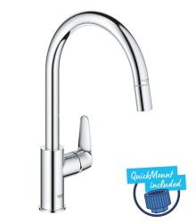 GROHE - Start Curve Dřezová baterie s výsuvnou koncovkou, chrom (30562000)