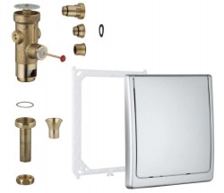 GROHE - Tlačné ventily Tlakový splachovač pod omítku, chrom (42901000)