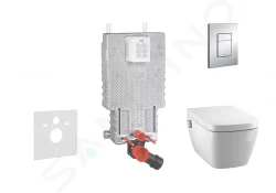 GROHE - Uniset Set předstěnové instalace, sprchovací toalety a sedátka Tece, tlačítka Skate Cosmo, Rimless, SoftClose, chrom (38643SET-KT)
