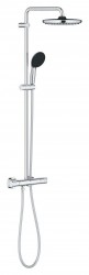 GROHE - Vitalio Start Sprchový set s termostatem, průměr 25 cm, 2 proudy, chrom (26677001)
